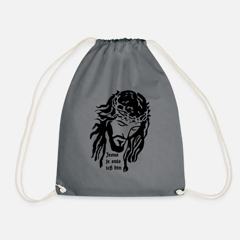 Jésus - Sac de sport léger - gris