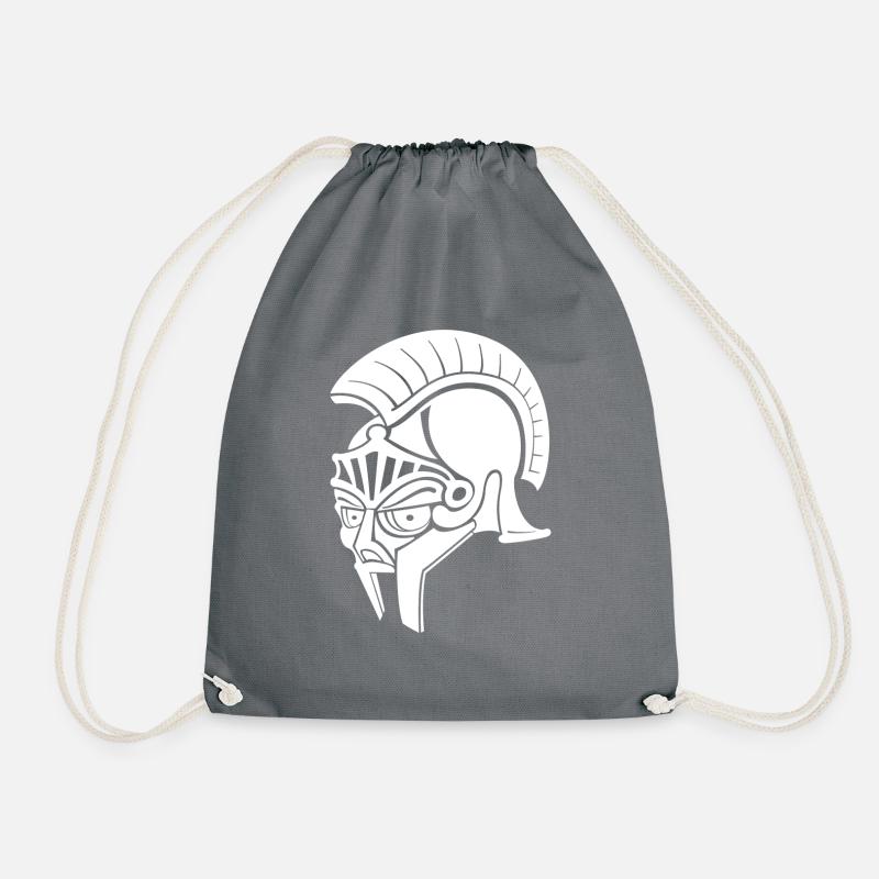 helmet novel - Drawstring Bag - grey