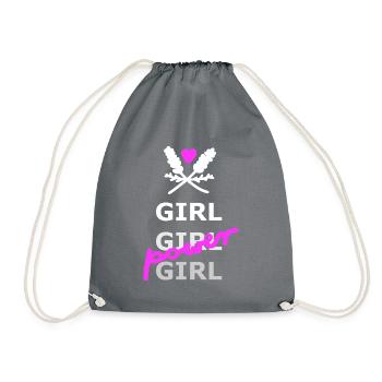 Girl Power - Turnbeutel - Grau - Vorne