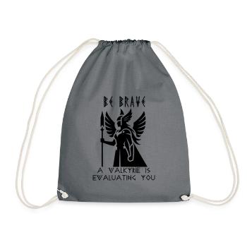 Soyez courageux : une Valkyrie vous évalue - Sac de sport léger - gris - Devant