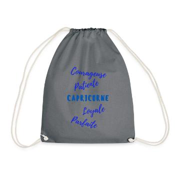 Tee shirt capricorne - Sac de sport léger - gris - Devant