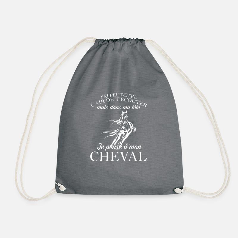 J'ai peut-être l'aire de t’écouter mais dan ma .. - Sac de sport léger - gris