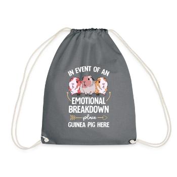 In Event Of An Emotional Breakdown Place Guinea Pi - Turnbeutel - Grau - Vorne