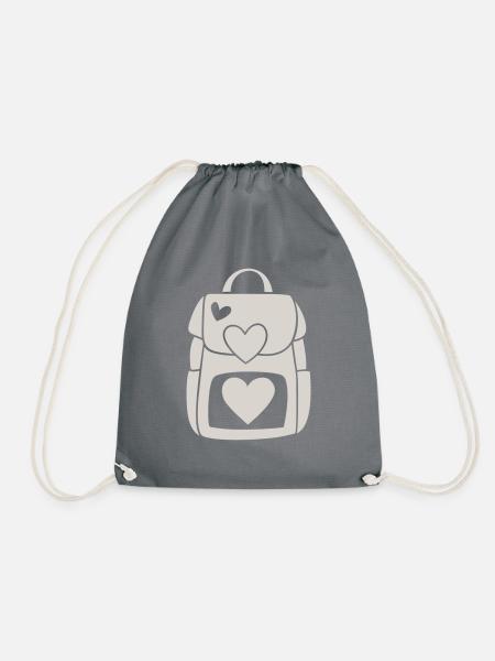 Schultasche - Turnbeutel - Grau
