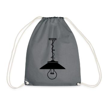Pendant lamp - Drawstring Bag - grey - Front