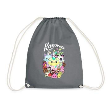 Kawaii - Süssigkeiten - Turnbeutel - Grau - Vorne