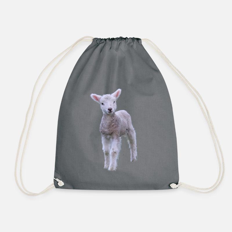 agneau mignon - agneau doux - Sac de sport léger - gris