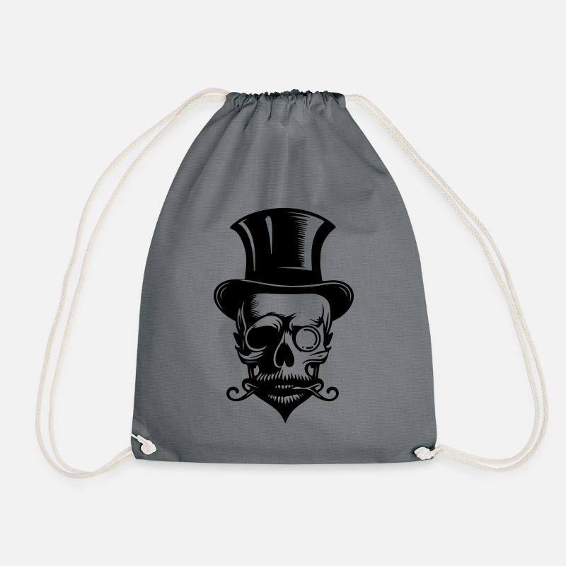 Bachelor Skeleton - Drawstring Bag - grey