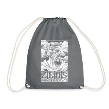 Zeus’ Beats T-Shirt – Mythologische Vibrationen - Turnbeutel - Grau - Vorne