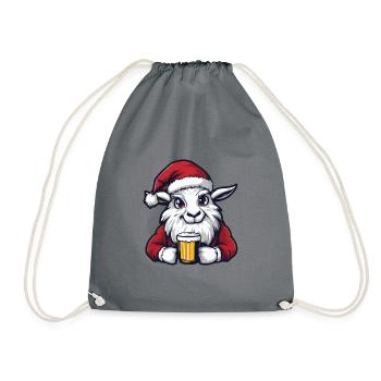 Chèvre de montagne Bière Noël Noël - Sac de sport léger - gris - Devant