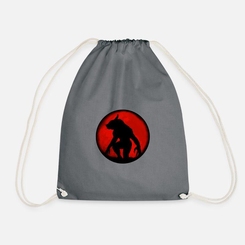 Fenri's Werewolf - Drawstring Bag - grey