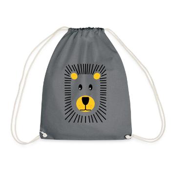 Lion - Sac de sport léger - gris - Devant