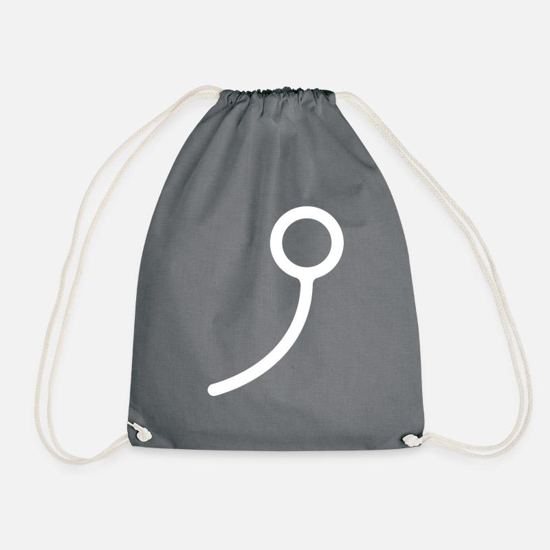 Sapwood white - Drawstring Bag - grey