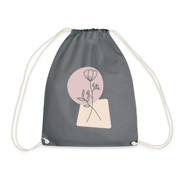 Tulip - Vintage - Drawstring Bag - grey - Front