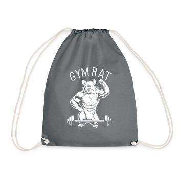 Gym Ratte - Turnbeutel - Grau - Vorne