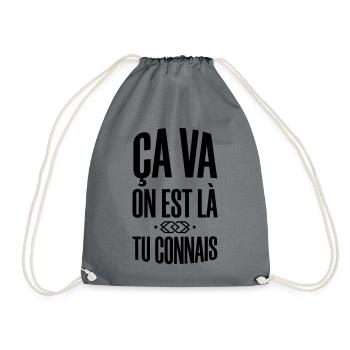 Ça Va On Est Là Tu Connais - Slogan Urbain  - Sac de sport léger - gris - Devant