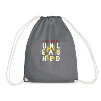 God mode unleashed - Drawstring Bag - grey - Front