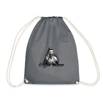 Barista Coffee Lover Noir - Sac de sport léger - gris - Devant