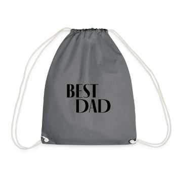 Best Dad - Turnbeutel - Grau - Vorne