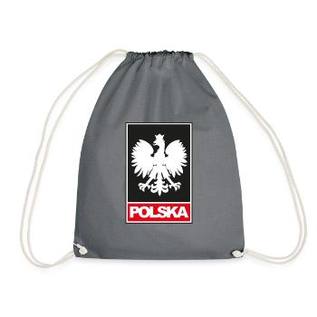 Aigle polonais | Cadeaux Polska - Sac de sport léger - gris - Devant