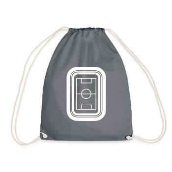 Football stadium - sport - sports field - Drawstring Bag - grey - Front