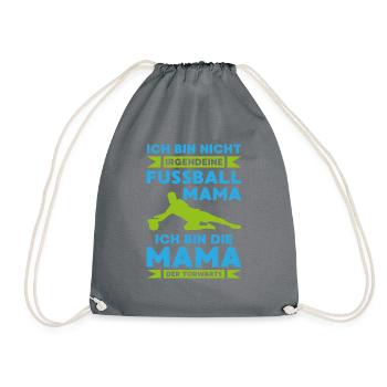 Fußball mama torwarts Sport Trainer - Turnbeutel - Grau - Vorne