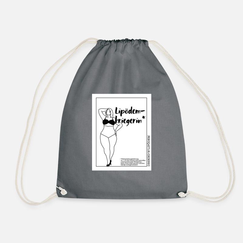 DBSKNDˋnˋLipödem - Lipödemkriegerin - Turnbeutel - Grau