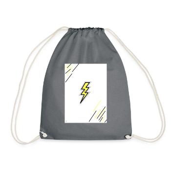 Yellow Lightning - Turnbeutel - Grau - Vorne