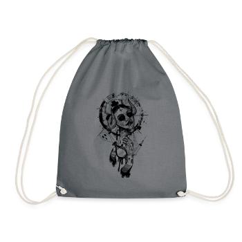 Creepy Nurse - Drawstring Bag - grey - Front