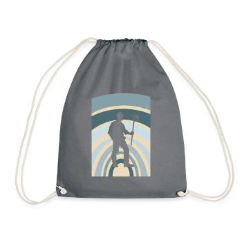 Mining Mine Miner - Drawstring Bag - grey - Front