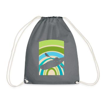 Kayak Water Sports - Drawstring Bag - grey - Front