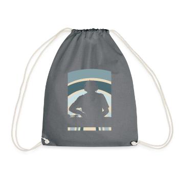 DJ Disc Jockey - Drawstring Bag - grey - Front