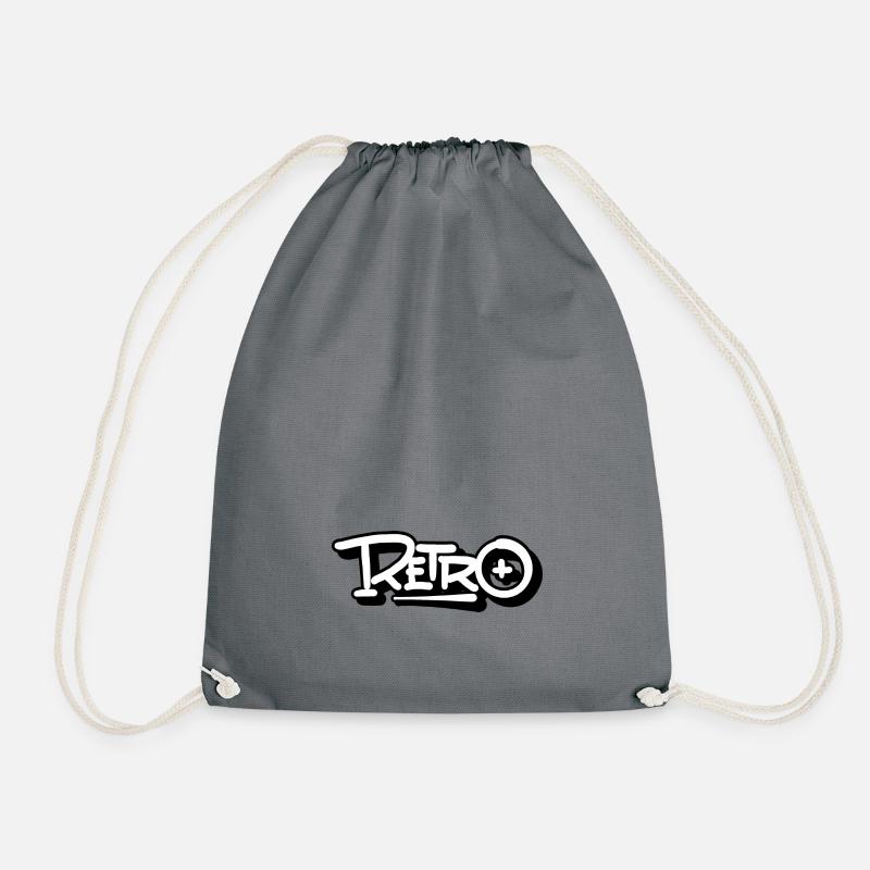 Lettrage rétro - Sac de sport léger - gris