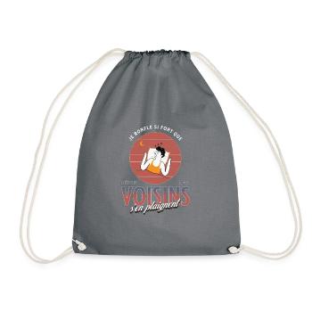 Je ronfle si fort que même les voisins s'en plaign - Sac de sport léger - gris - Devant