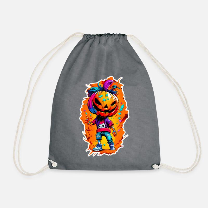 Jack o Lantern 01 - Turnbeutel - Grau