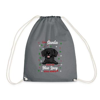 Blue Lacy Hund Weihnachten Hunderasse - Turnbeutel - Grau - Vorne