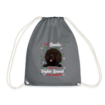 Boykin Spaniel Hund Weihnachten Hunderasse - Turnbeutel - Grau - Vorne