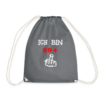 30er 30.Geburtstag 30 - Turnbeutel - Grau - Vorne