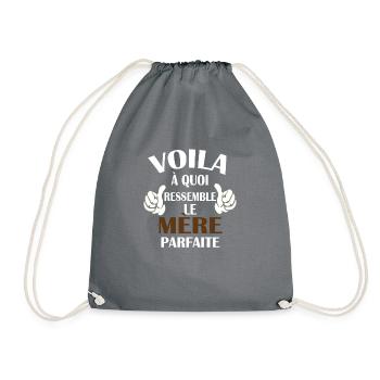 Voilà à quoi ressemble la mère parfaite - Maman - Sac de sport léger - gris - Devant