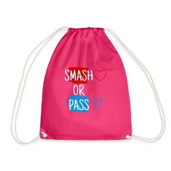 Smash or Pass - Turnbeutel - Fuchsia - Vorne