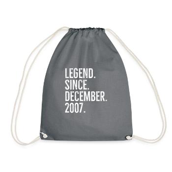 Légende depuis décembre 2007 - Sac de sport léger - gris - Devant