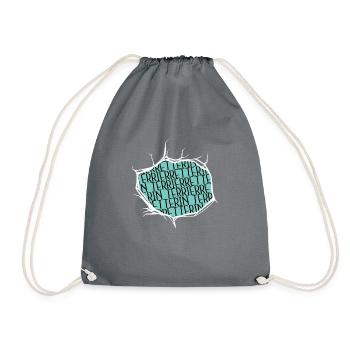 Greyhound bloodhound chien amoureux geek - Sac de sport léger - gris - Devant
