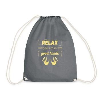 Relax you are in good hands - Turnbeutel - Grau - Vorne