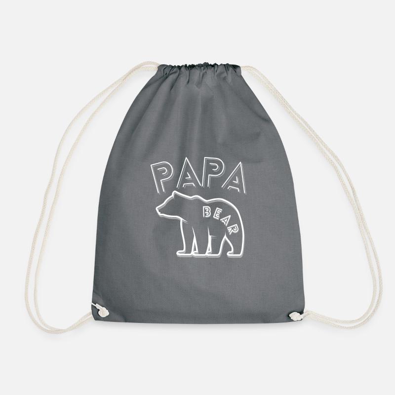 Papa Bear - Turnbeutel - Grau