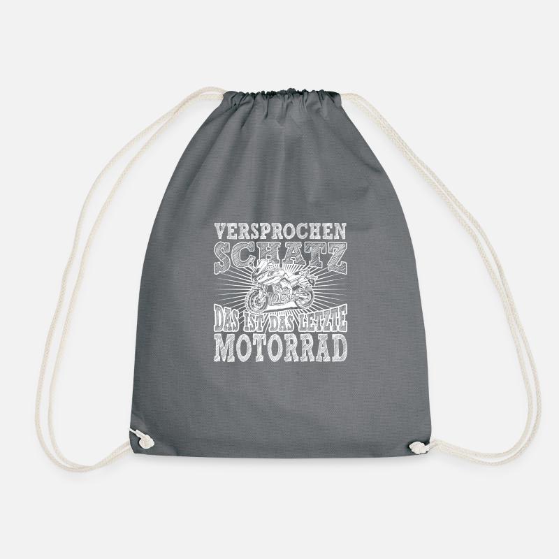 Motorrad - Turnbeutel - Grau