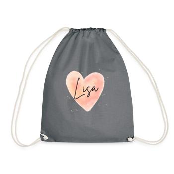 Lisa Nom Cadeaux Lisachen Lieschen Lisas - Sac de sport léger - gris - Devant