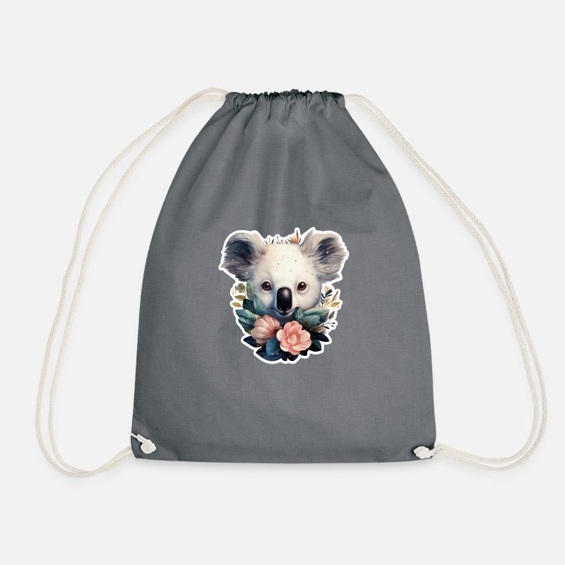 Koala niedlich - Turnbeutel - Grau
