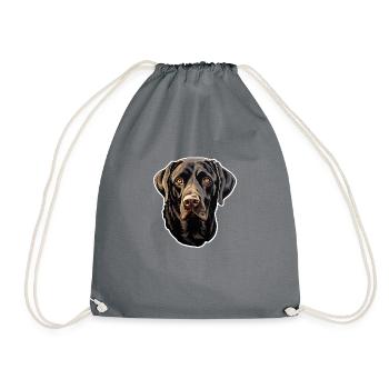 Labrador Retriever - Sac de sport léger - gris - Devant