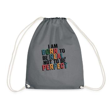 je suis vrai pas parfait - humour - Sac de sport léger - gris - Devant