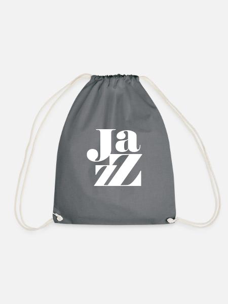 Jazz-Logo-Design - Turnbeutel - Grau